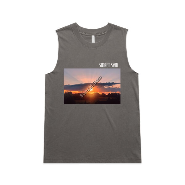 SUN STAR GLOW - AS Colour Womens Heavy Faded Tank Thumbnail
