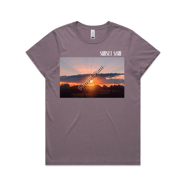 SUN STAR GLOW - AS Colour Womens Maple Faded Tee Thumbnail