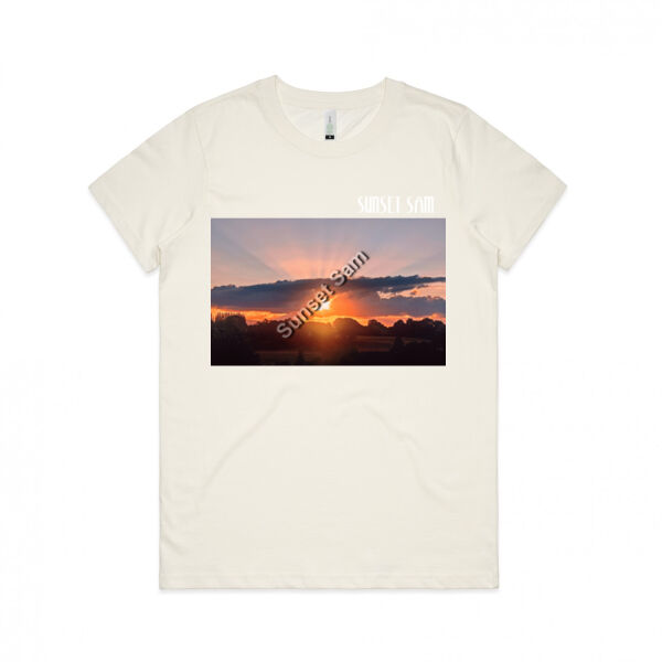 SUN STAR GLOW - AS Colour Womens Maple Organic Tee Thumbnail