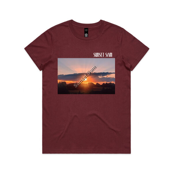 SUN STAR GLOW - AS Colour Womens Maple Tee Thumbnail