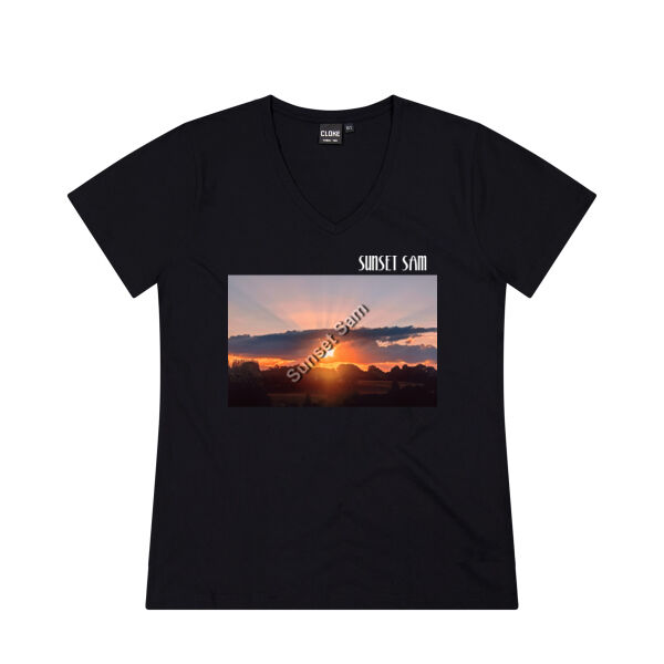 SUN STAR GLOW - Cloke Womens V-Neck Tee V2 Thumbnail