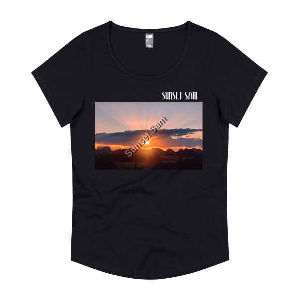 SUN STAR GLOW - Thread Project Womens Jazz Scoop Neck Tee Thumbnail