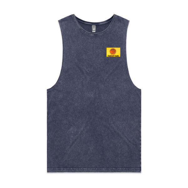 Sunset Star Glow, back - AS Colour Mens Stone Wash Barnard Tank Thumbnail