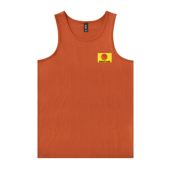 Sunset Star Glow, back - Urban Collab Mens Set Singlet Thumbnail