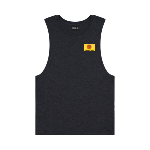 Sunset Star Glow, back - Cloke Mens Big Air Tank Thumbnail