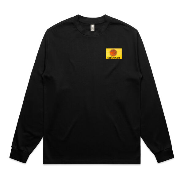 Sunset Star Glow, back - AS Colour Mens Heavy Long Sleeve Tee Thumbnail