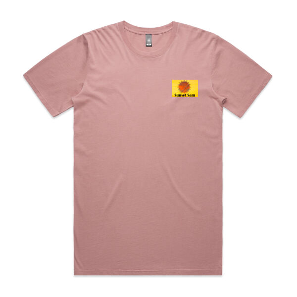 Sunset Star Glow, back - AS Colour Mens Staple Faded Tee Thumbnail