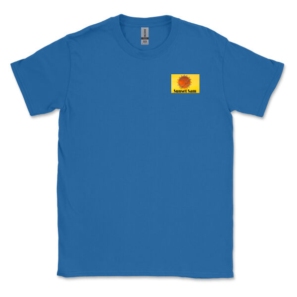 Sunset Star Glow, back - Gildan Mens Softstyle T-Shirt Thumbnail