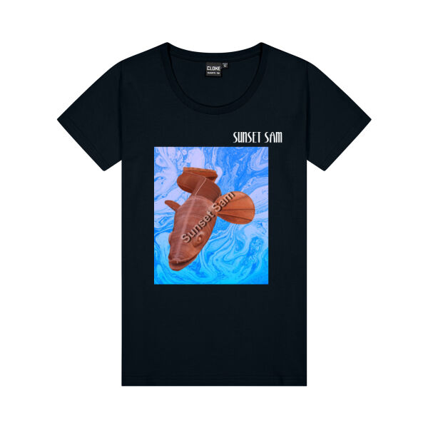 Steel Eel, front - Cloke Womens Silhouette Tee Thumbnail