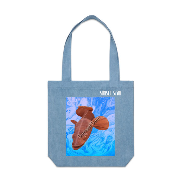Steel Eel, front - AS Colour Denim Carrie Tote Thumbnail