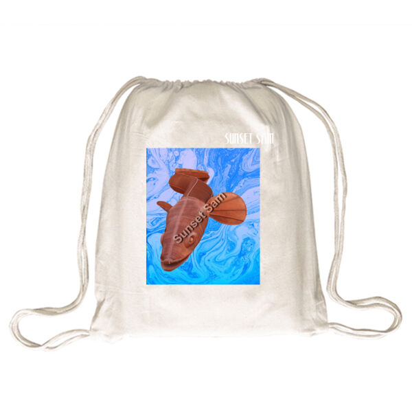 Steel Eel, front - Drawstring Backpack Thumbnail