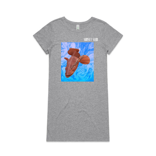 Steel Eel, front - AS Colour Womens Mika Organic Short Sleeved Dress Thumbnail