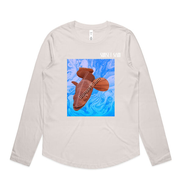 Steel Eel, front - AS Colour Womens Maple Curve Longsleeve Tee Thumbnail