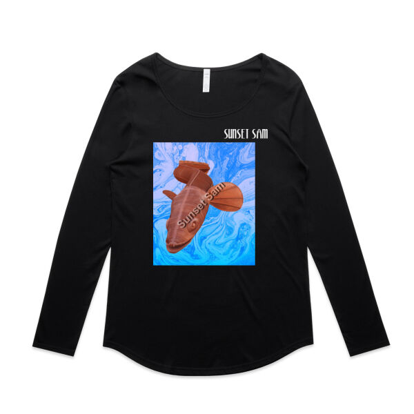 Steel Eel, front - AS Colour Womens Mali Long Sleeve Tee Thumbnail