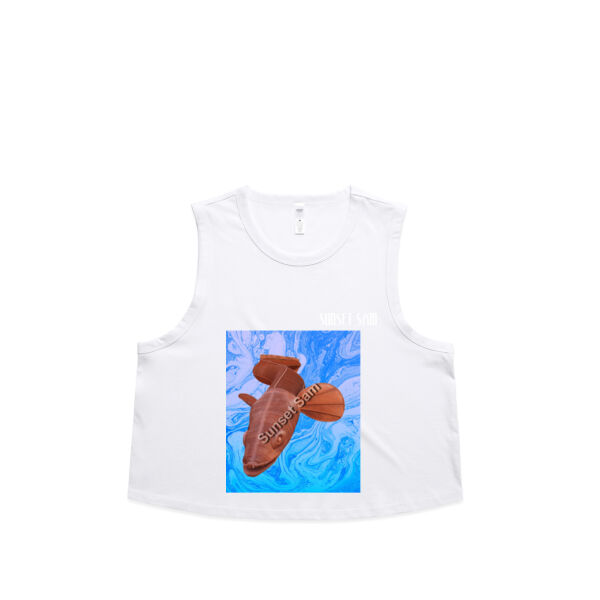 Steel Eel, front - AS Colour Womens Martina Crop Tank Thumbnail