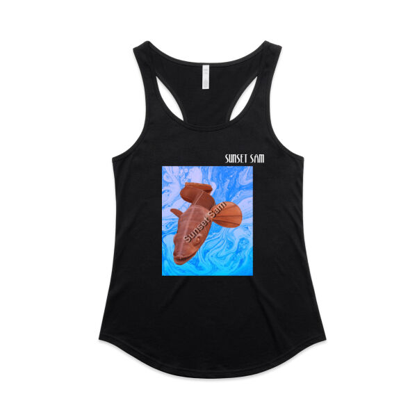 Steel Eel, front - AS Colour Womens Mali Racerback Singlet Thumbnail