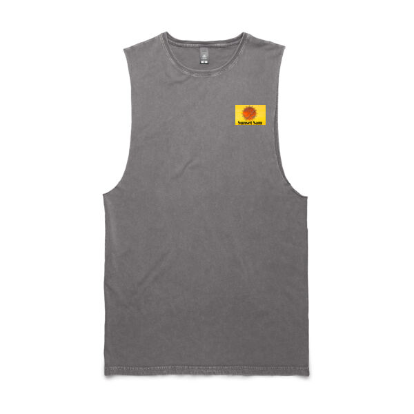 Steel Eel, back - AS Colour Mens Stone Wash Barnard Tank Thumbnail