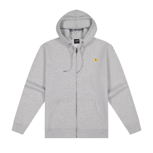 Steel Eel, back - Cloke Mens Campfire Zip Hoodie V2 Thumbnail