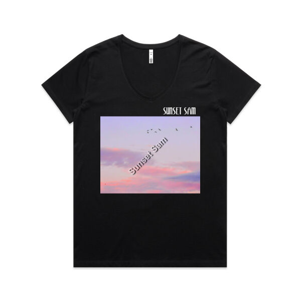 Flight of fancy, front - AS Colour Womens Maple V Neck Tee Thumbnail