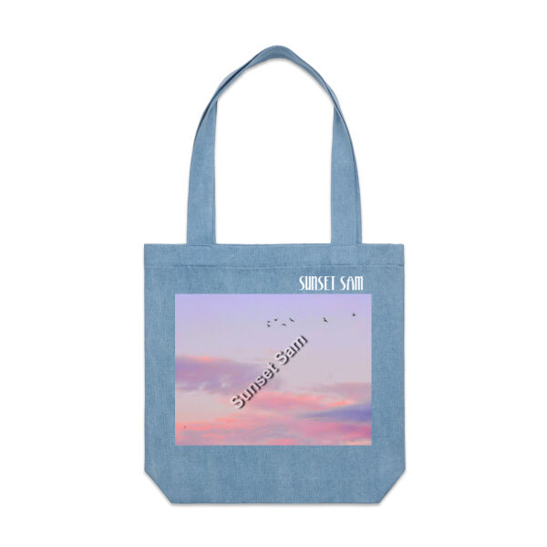Flight of fancy, front - AS Colour Denim Carrie Tote Thumbnail