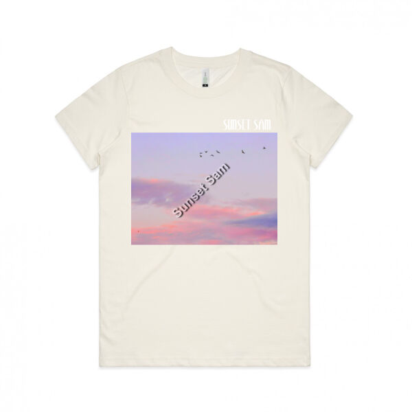 Flight of fancy, front - AS Colour Womens Maple Organic Tee Thumbnail