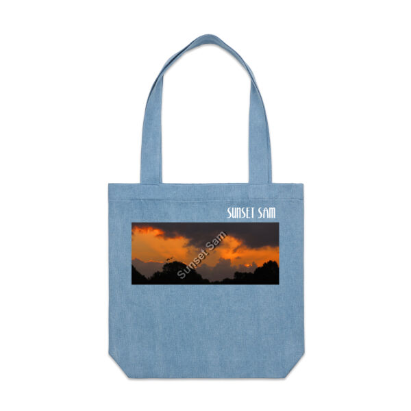 Through the storm, front - AS Colour Denim Carrie Tote Thumbnail