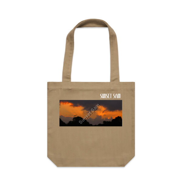 Through the storm, front - AS Colour Carrie Tote Bag  Thumbnail