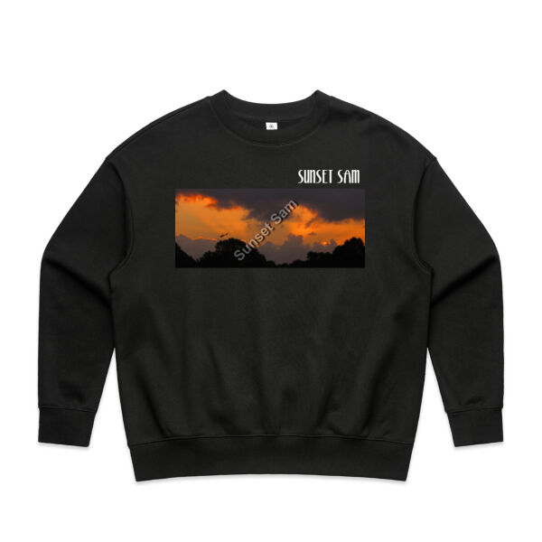 Through the storm, front - AS Colour Womens Heavy Crew Thumbnail