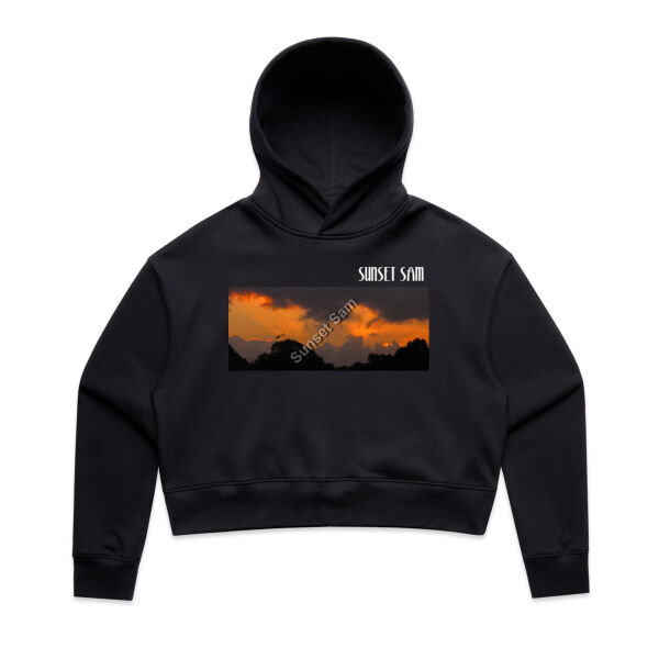 Through the storm, front - AS Colour Womens Relax Crop Hood Thumbnail