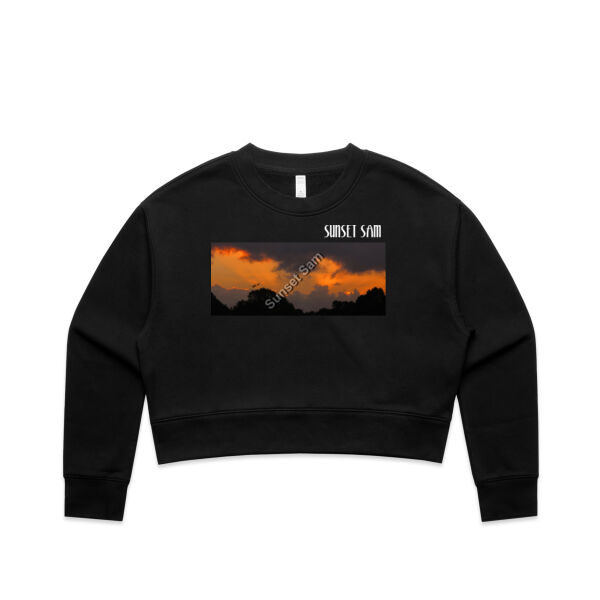 Through the storm, front - AS Colour Women's Relax Crop Crew Thumbnail