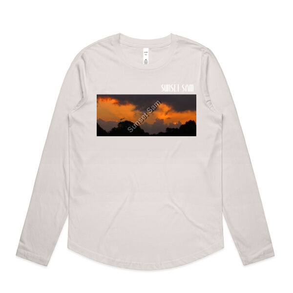 Through the storm, front - AS Colour Womens Maple Curve Longsleeve Tee Thumbnail