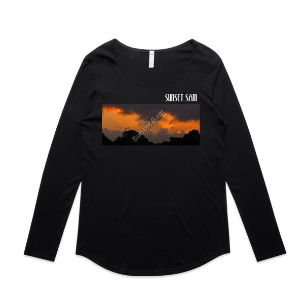 Through the storm, front - AS Colour Womens Mali Long Sleeve Tee Thumbnail