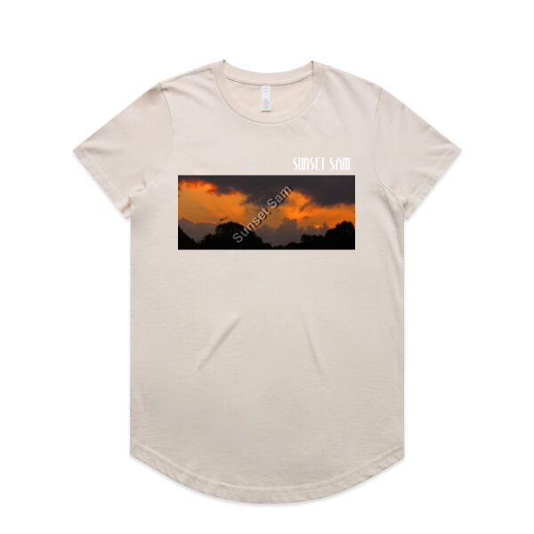 Through the storm, front - AS Colour Womens Maple Curve Tee Thumbnail