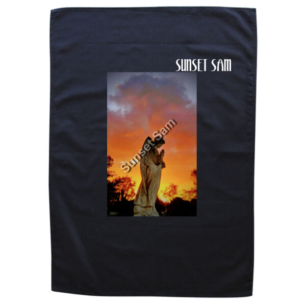 Angel glow - Black Tea Towel Thumbnail