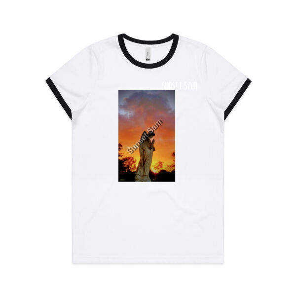Angel glow - AS Colour Womens Ringer Tee Thumbnail