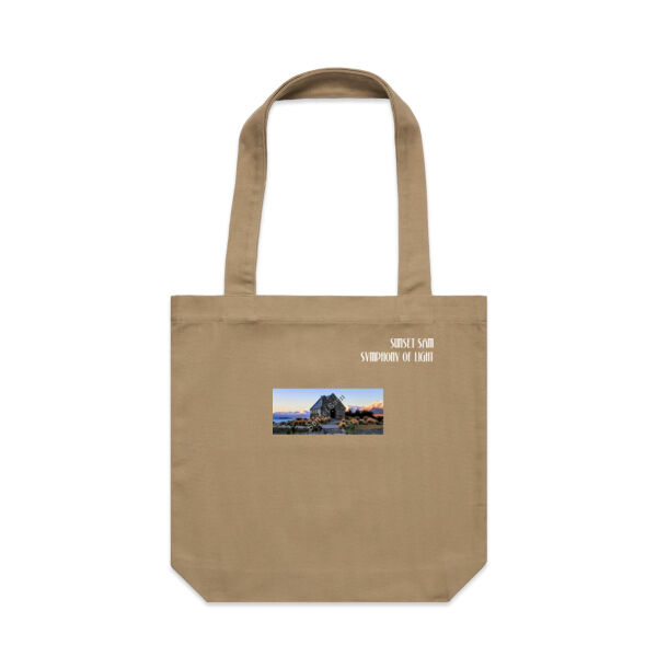 Lake Tekapo, front - AS Colour Carrie Tote Bag  Thumbnail
