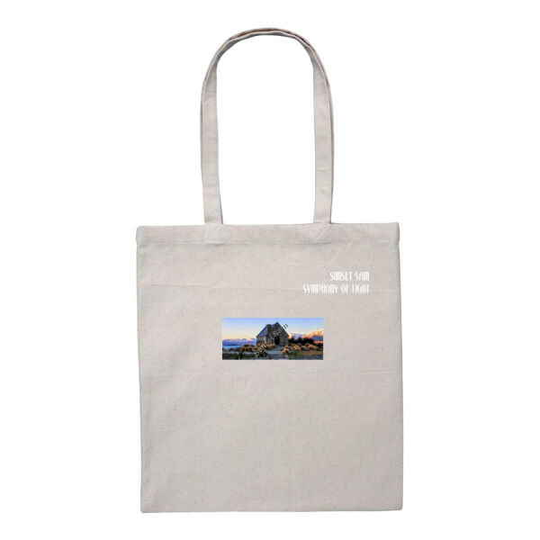 Lake Tekapo, front - Heavy Duty Canvas Tote with Gusset  Thumbnail