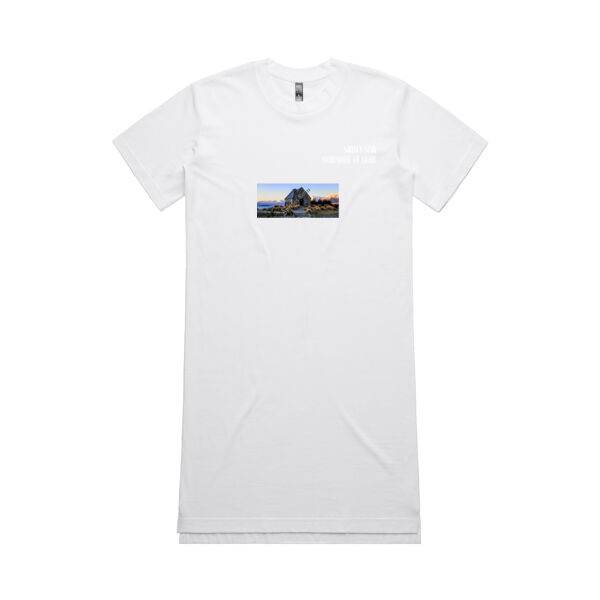 Lake Tekapo, front - AS Colour Womens Oversized Dress Thumbnail