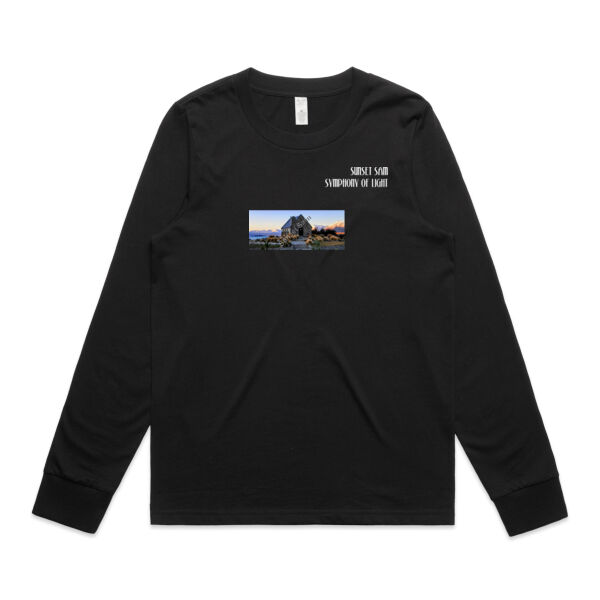Lake Tekapo, front - AS Colour Womens Maple Longsleeve Tee Thumbnail