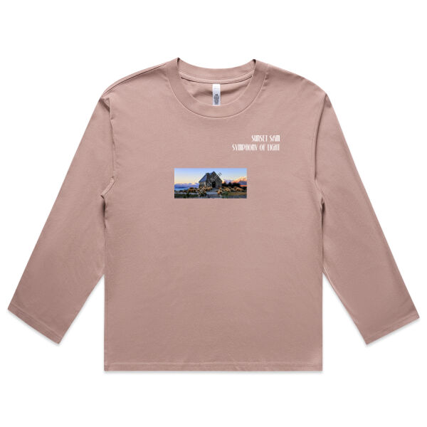 Lake Tekapo, front - AS Colour Womens Martina Longsleeve Tee Thumbnail