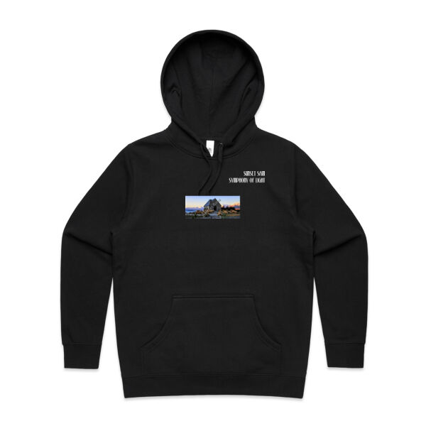 Lake Tekapo, front - AS Colour Womens Stencil Hood Thumbnail