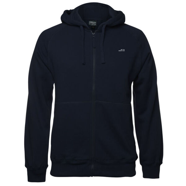 Lake Tekapo, back - C of C Mens Full Zip Fleecy Hoodie Thumbnail