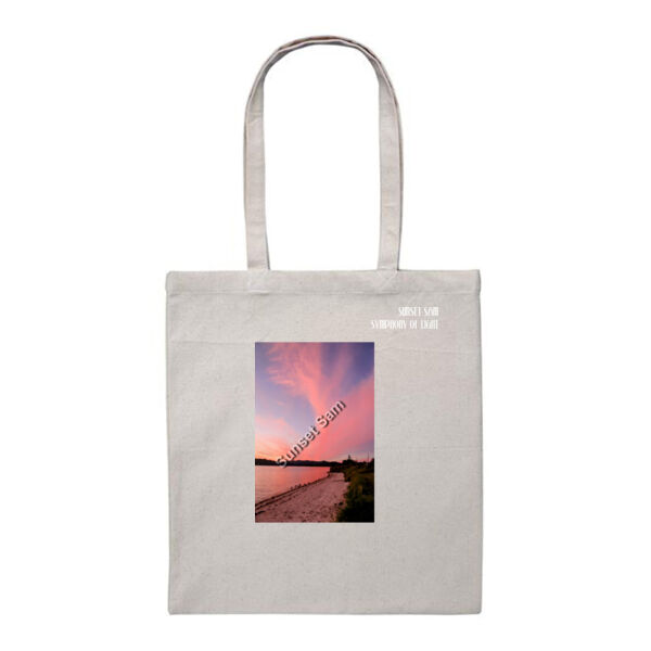 Beach sunset, front - Heavy Duty Canvas Tote Bag Thumbnail