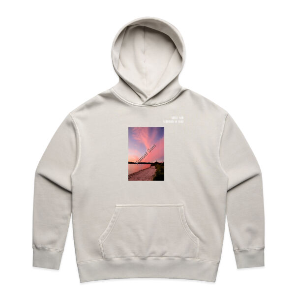 Beach sunset, front - AS Colour Womens Relax Faded Hood Thumbnail