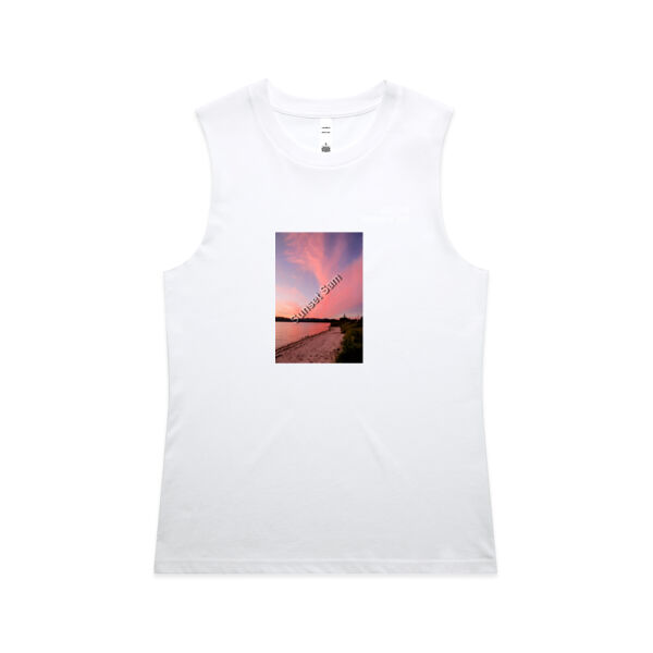 Beach sunset, front - AS Colour Womens Maple Tank Thumbnail