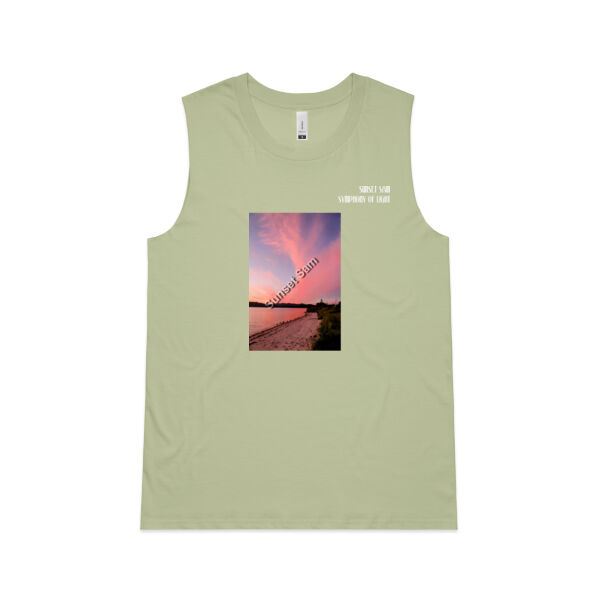 Beach sunset, front - AS Colour Womens Upside Tank Thumbnail