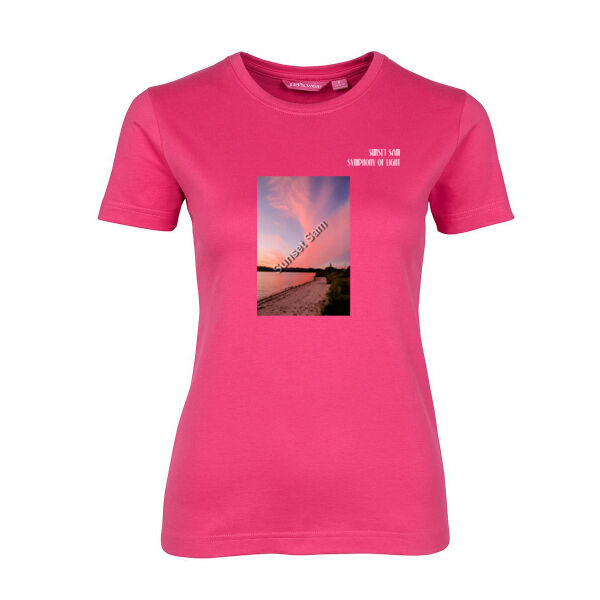 Beach sunset, front - JB's Ladies Tee Thumbnail