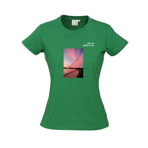 Beach sunset, front - Biz Collection Ladies Ice Tee Thumbnail