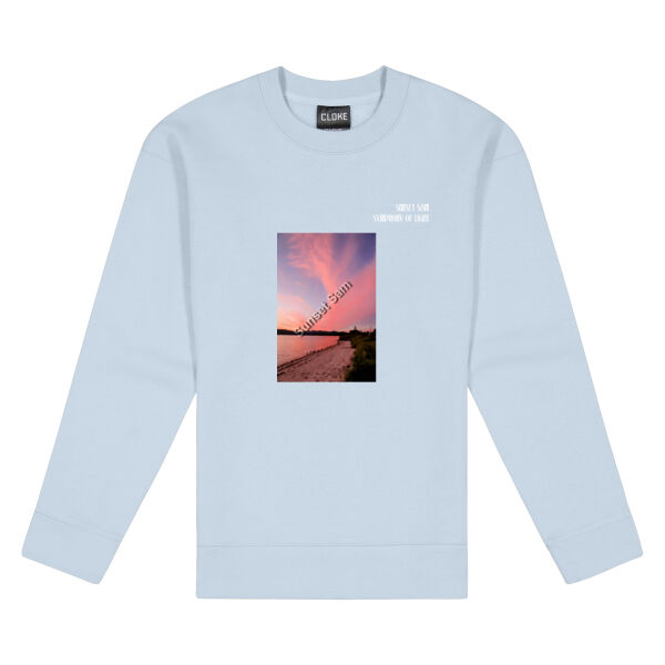 Beach sunset, front - Cloke Women's Standard Crew Neck Sweat Thumbnail