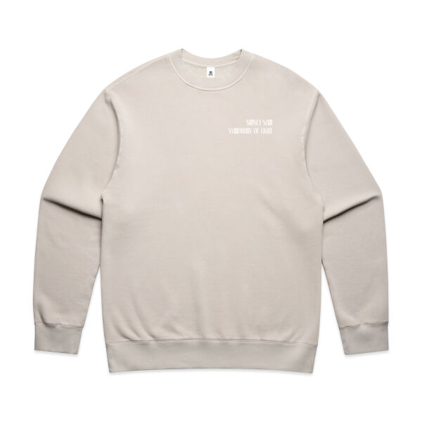 Beach sunset, back - AS Colour Mens Relax Faded Crew Thumbnail